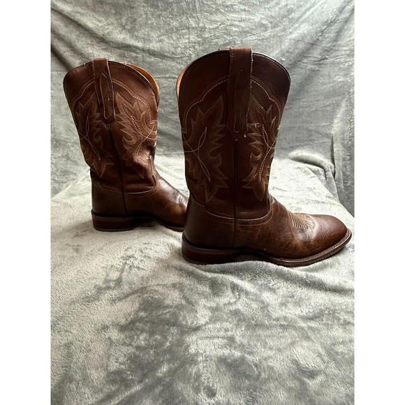 Cody James Mens Blue Collection Western Broad Sq Toe Honey Size 12D StyleBBH45 - Picture 6 of 13